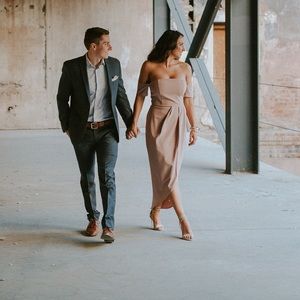 White Fox Boutique. Size M dusty pink dress. Blush